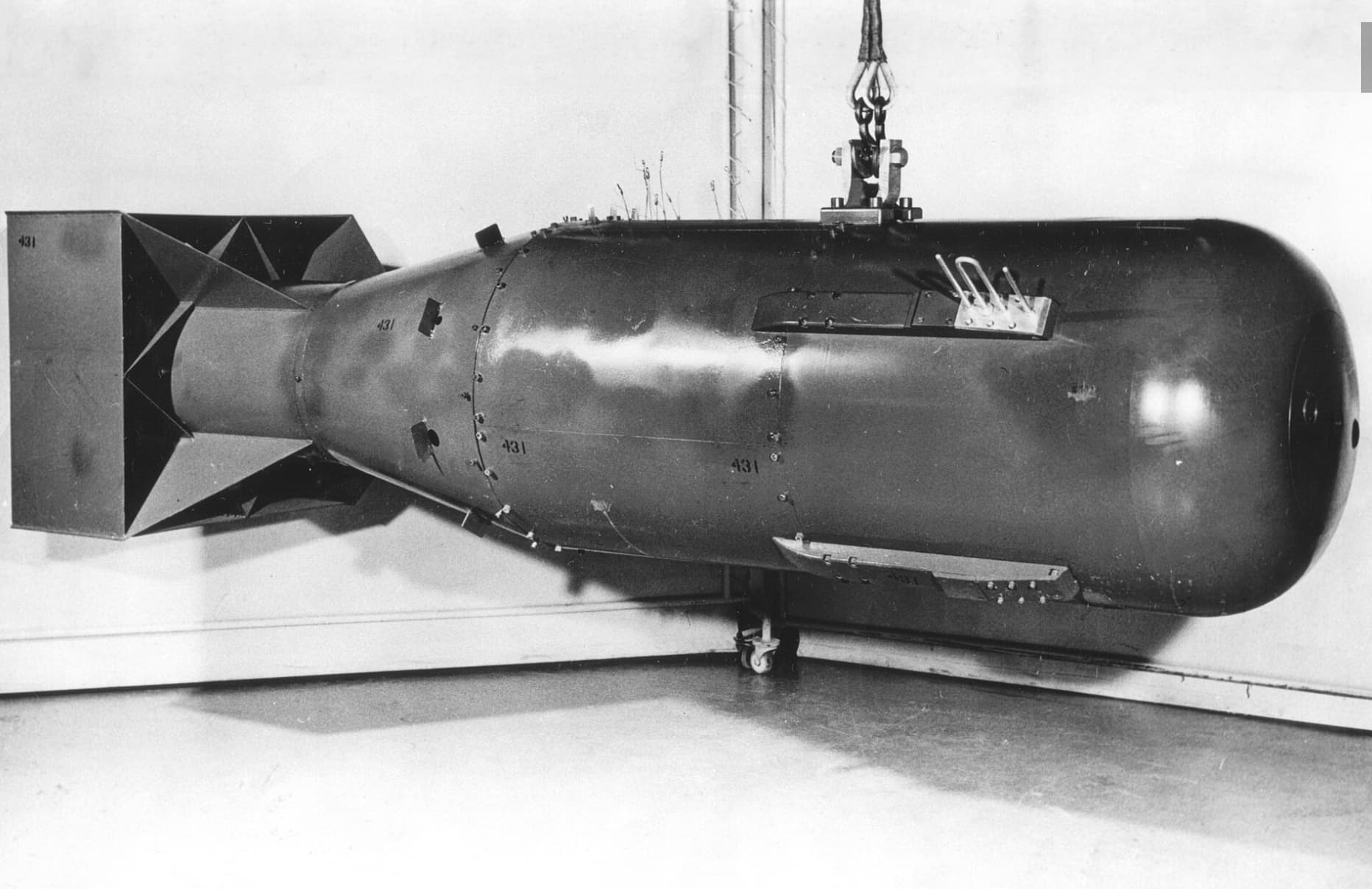 “The Smithsonian Institution in Washington DC displayed a working 'Little Boy' Atom Bomb that lacked only uranium until 1986. Then the Department of Energy took the bomb from the museum to remove its inner components so it could not be stolen and detonated with fissile material.”
